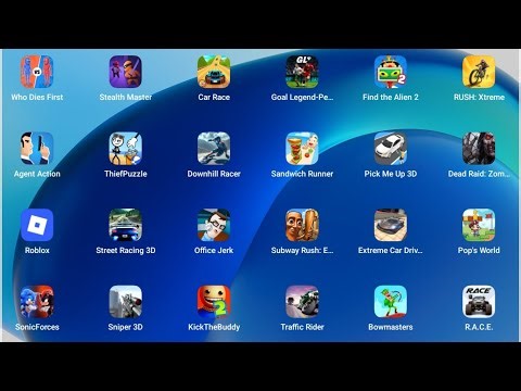 Who Dies First, Stealth Master, Car Race, Goal Legend, Find the Alien 2, RUSH: Xtreme, Agent Action