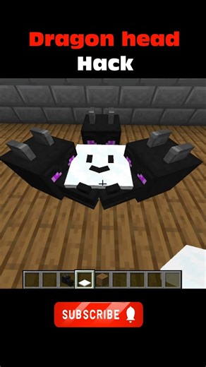 Easy Dragon Head Hack #Minecraft 🐉 Redstone Trick #minecraftshorts