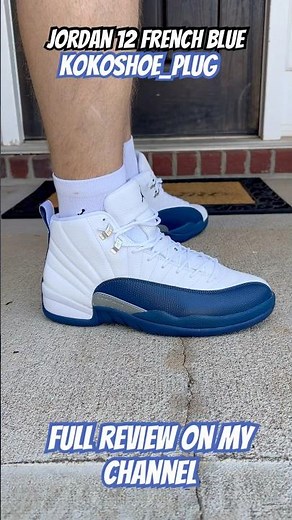 Jordan 12 French Blue from kokoshoe_plug. Full review on my channel #jordan #shoes #review