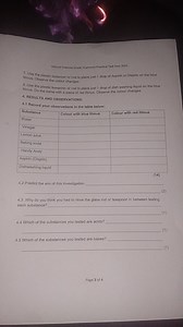 Natural Sciences Grade 7Common Practical Task May 2024Use the ... | Filo