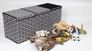 Watch Toy Box Chest, 40.6" x 14.2" x 16.5" on Amazon Live