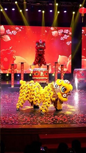 Lion Drums Call Prosperity to the New Year