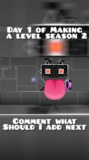 Day 1 of Making a level #shorts #fypシ #geometrydash