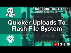 ESP8266 Web Server Upload Files Quick To SPIFFS Flash Memory Over HTTP w/ Arduino IDE