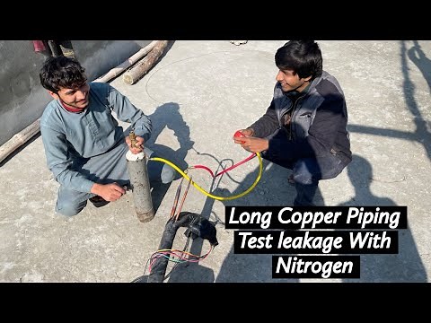 AC Long Underground Copper Piping Leakage Test With Nitrogen Pressure Best Way