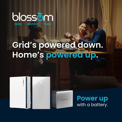 Power outages shouldn’t bring added stress. Stay connected, comfortable, and protected with a home battery system built for Washington weather. Choose from FranklinWH aPower 2, Tesla Powerwall 3, or Enphase 10C — don't compromise on reliability during a storm. Start with a free, no-pressure quote. | Blossom Solar