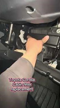 Toyota Corolla cabin filter replacement #mechanic #diy #cabinfilter #carmaintenance #fyp#toyota