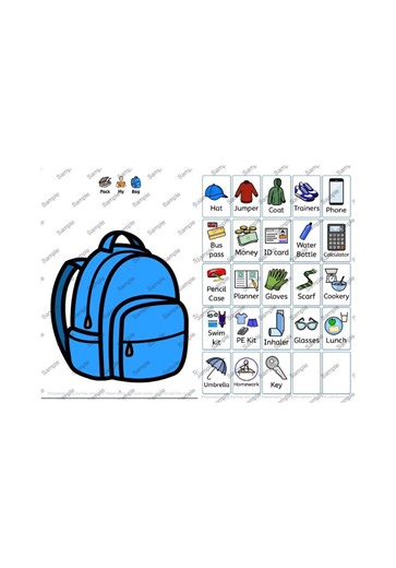 Pack My Bag Visual Communication Aid: Symbols for SEND, Autism (digital Download) - Etsy Australia