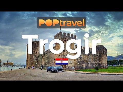 Walking in TROGIR, Croatia 🇭🇷 - Day Trip Destination From Split - 4K
