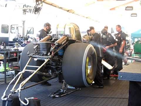 John Force fires up funny car after 15th Championship