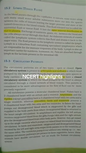 Body fluids and circulation #ncert highlights #neet mcq