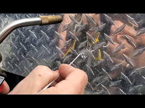 Fixing Aluminum Tool Box With Aluminum Brazing Rods