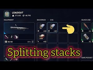 Arc Raiders - Splitting stacks