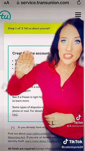 How to freeze and unfreeze your credit report ro prevent accounts opened in your name. #colormycredit #transunion #equifax #experian #creditreport #fraudalert #creditfreeze #freezemycredit