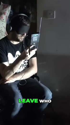 Blindfolded Man Confronts Unknown Entity #shorts