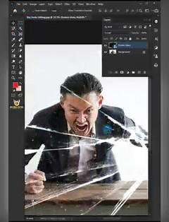 44K views · 808 reactions | How To Make A Broken Glass Effect In Photoshop #photoshop #shortphotoshop #photoshoptutorial #photoshoptricks #photoshop2023 | Big Smile Editing | Facebook