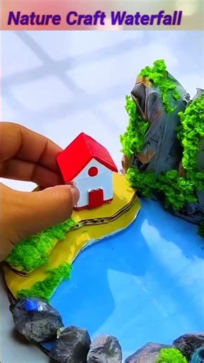 Artificial Waterfall | Amazing Nature Craft | Handmade Waterfall Design