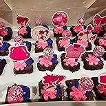 24 PCS Disco Ball Cupcake Toppers, Silver Disco Ball Cake Toppers, Mini Disco Ball Cupcake Decorations for 70s Disco Theme Birthday Party Wedding Anniversary Decorations