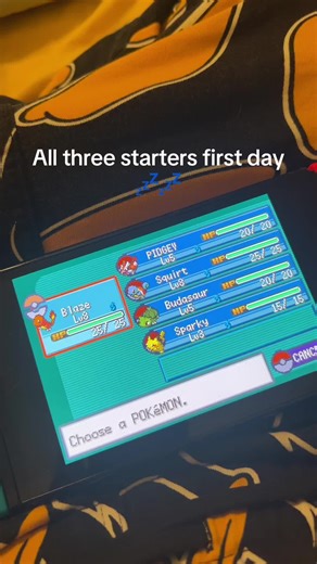 All three starters gonna go crazy this run #pokemon #pokemon #firered #fyp