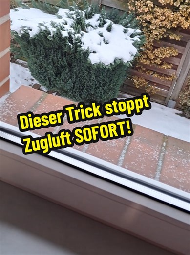 Zugluft am Fenster stoppen – einfacher Trick!