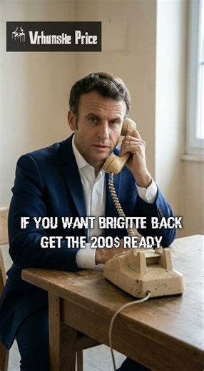 Zelensky calls Macron… for $200?! 😂