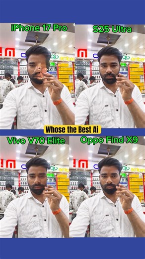 AI Eraser Test 🔥 iPhone 17 Pro vs Samsung Galaxy S25 Ultra vs OPPO Find X9 vs Vivo V70 Elite 😳