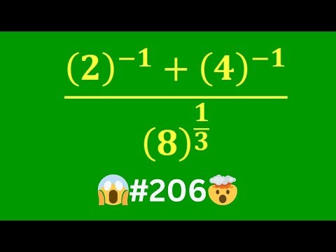 Exponents + Fractions = Brain Explosion 🤯 | Math Puzzle #206