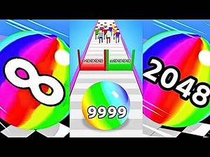 Ball Run 2048 vs Ball Run Merge & Destroy vs Ball Run Infinity | Max Level Gameplay