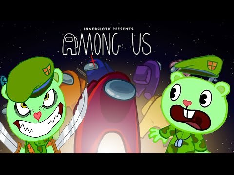 flippy and fliqpy play among us #happytreefriends #fliqpy #flippy