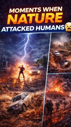 Moments When Nature Attacked Humans 😱 #shorts