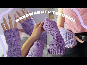 How i crochet hand warmer tutorial