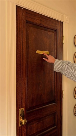 Brass Door Sign Placement: 10 3/8”, 11.5” or 13?”