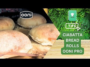 Cooking Ciabatta Bread Rolls In Ooni Pro FIRST TIME.