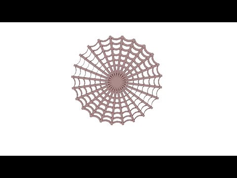 How to model a spider web/net in autodesk maya 2020 tutorial