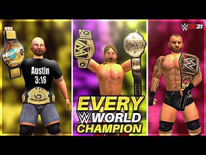 Every WWE World Champion (1963 - 2020) | WR3D WWE 2K21 MOD