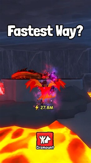 Is this the FASTEST WAY to get out in VOLCANO in Ride a Pet? #roblox #rideapet