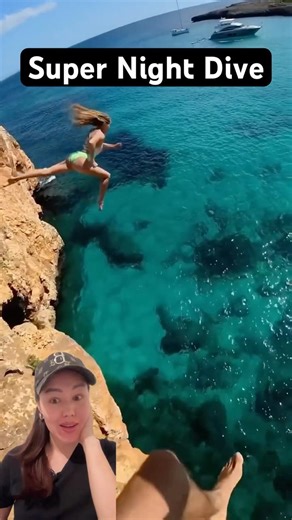 Super High Water Dive 🌊 True Athlete Girl in Action