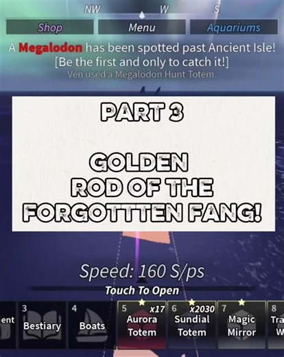 golden rod of the forgotten fang #fisch #roblox