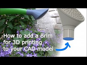 How to create a brim for 3D printing in a CAD model