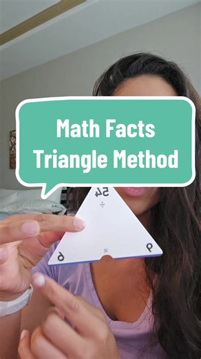 Here's how it works ⤵️ Create a triangle: Draw or cut out triangles . Place your numbers: Put a multiplication of target math fact (e.g., 3 × 4) into the triangle. Derive related facts: Use the triangle to find other related facts, like division. Now Why it's so effective: Visual aid: Helps you see the connections between numbers. Memory tool: Provides a structure for remembering facts. Practice tool: Can be used for drills and quizzes. Have you tried this method? lmk in the comments #mathtips #
