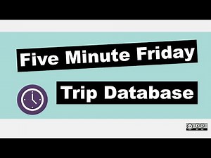DEMO of Trip Database for EVIDENCE-BASED RESEARCH | Five Minute Friday