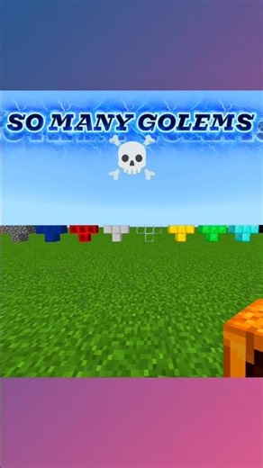 So many types of golems 😱 | Minecraft | Iron Golem |