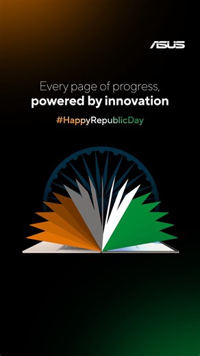 As India turns the pages of tomorrow, innovation opens up new possibilities🫡🇮🇳 [asus, asus india, republic day, tech, innovation, progress] #ASUSIndia #RepublicDay | ASUS