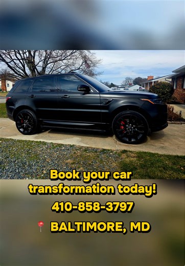 Range Rover goes all black with a satin finish! 🖤 DM FOR FREE CONSULATION ~ Instagram: blazinaznn ~ Specializes in: Full wraps, designed/custom wraps, bike wrap, wheel wrap, chrome delete, racing stripes, hood/roof/ trunk wrap, emblem wrap, interior wrap, painted wheels, commercial signage/decals, ceramic coating, colored tints & maybe more :) #baltimore #dmv #carwrap #vinylwrap #rangerover