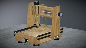 Cnc machine - 3D model by djengala