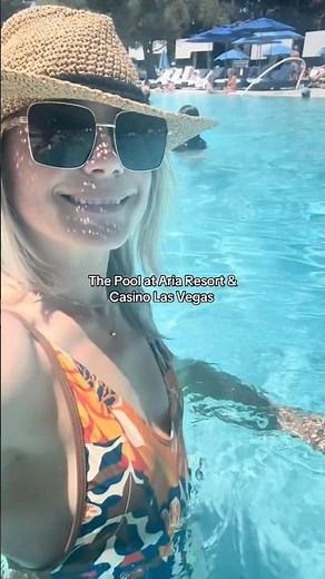 The Pool at Aria Resort & Casino Las Vegas #arialasvegas #ariapool #ariaresort
