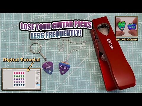 DIY Guitar Pick Ouija Planchette Charms