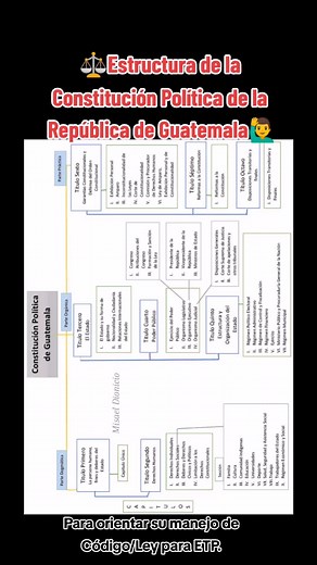 Estructura de la Constitución Política de Guatemala - Guía de Estudio