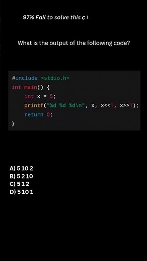 C language quiz | #coding #shorts #programming #cprogramming 🤑