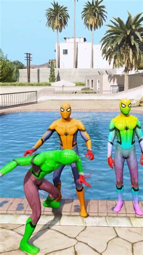 GTA 5 Spiderman Ragdolls Spider-Man and Minions JumpsFails Funny Moments ep. 57